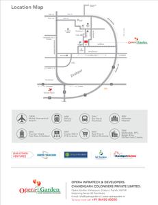 Image of 1450 Sq.ft 3 BHK Apartment / Flat for sale in Chandigarh Opera Garden , Kishanpura, Zirakpur for Rs. 10389000