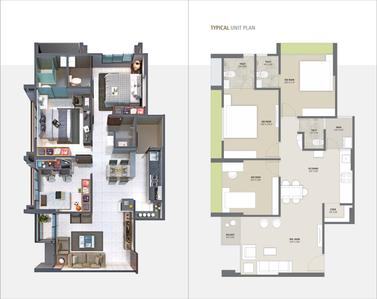 Image of 1485 Sq.ft 3 BHK Apartment / Flat for sale in Swastik Heights, Zundal, Ahmedabad for Rs. 6600000
