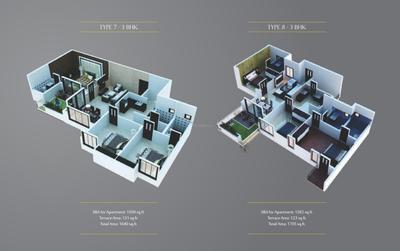 Image of 1709 Sq.ft 3 BHK Apartment / Flat for sale in Linea Sunflower, Kengeri, Bengaluru for Rs. 12500000