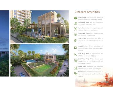 Image of 1652 Sq.ft 3 BHK Apartment / Flat for sale in Nirmitee Serenora Wing A, Bhugaon, Pune for Rs. 11000000