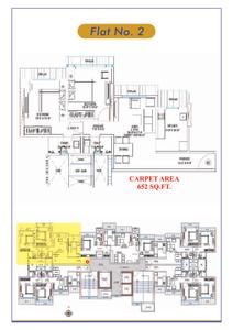 Image of 720 Sq.ft 2 BHK Apartment / Flat for sale in Bhatia Esspee Tower, Borivali East, Mumbai for Rs. 14000000