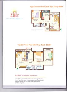 Image of 718 Sq.ft 2 BHK Apartment / Flat for sale in Lodha Palava Elite A To J, Palava Phase 2, Thane for Rs. 4000000