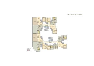 Image of 1885 Sq.ft 3 BHK Apartment / Flat for sale in Paradise Sai Sapphire, Ulwe, Navi Mumbai for Rs. 17500000