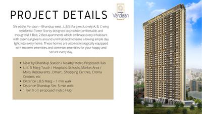 Image of 856 Sq.ft 2 BHK Apartment / Flat for sale in Shraddha Vardaan, Bhandup West, Mumbai for Rs. 14000000