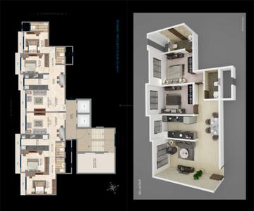 Image of 450 Sq.ft 1 BHK Apartment / Flat for sale in Meera Bellezza of Shanti Sadan, Mulund East, Mumbai for Rs. 9900000