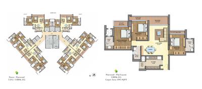 Image of 1910 Sq.ft 4 BHK Apartment / Flat for sale in Runwal Runwal Greens Wing 5 To 8, Bhandup West, Mumbai for Rs. 58000000
