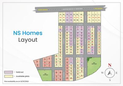 Image of 165 Sq.ft Residential Plot / Land for sale in NS Homes, Nazdik Singaram, Hyderabad for Rs. 3630000