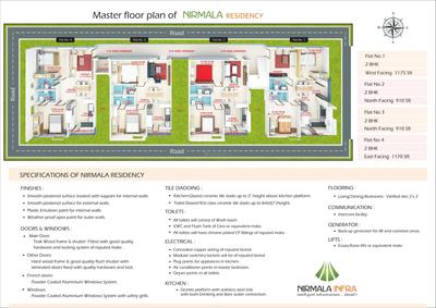 Image of 1170 Sq.ft 2 BHK Apartment / Flat for sale in Nirmala Residency, Nagole, Hyderabad for Rs. 6500000