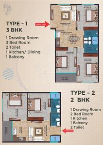 Image of 1400 Sq.ft 3 BHK Apartment / Flat for sale in Nehra Lotus Avenue, Sector 73, Noida for Rs. 5006666