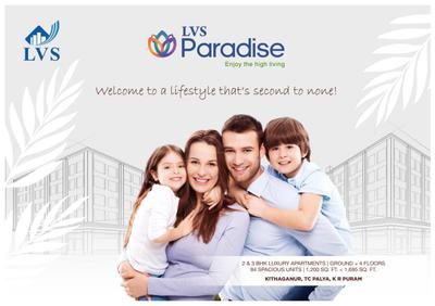 Image of 1695 Sq.ft 3 BHK Apartment / Flat for sale in LVS Paradise, Hallehalli, Bengaluru for Rs. 12700000