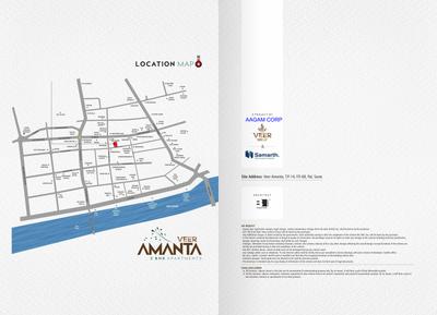 Image of 1345 Sq.ft 2 BHK Apartment / Flat for sale in Veer Amanta, Adajan Gam, Surat for Rs. 7397500