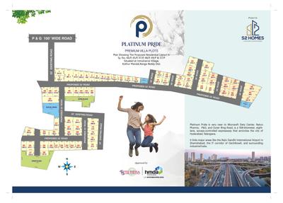 Image of 167 Sq.ft Residential Plot / Land for sale in S2 Platinum Pride, Kothur, Hyderabad for Rs. 2672004
