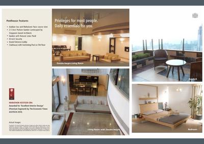 Image of 1800 Sq.ft 3 BHK Apartment / Flat for sale in Marathon Nextgen Era, Lower Parel, Mumbai for Rs. 57500000