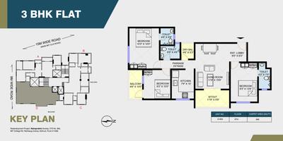 Image of 1400 Sq.ft 3 BHK Apartment / Flat for sale in Ashwamedh Ratnaprabha, Kothrud, Pune for Rs. 19500000
