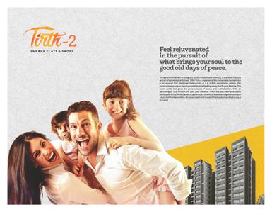 Image of 1170 Sq.ft 2 BHK Apartment / Flat for sale in Tirth 2, Narolgam, Ahmedabad for Rs. 3800000