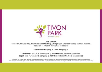 Image of 824 Sq.ft 2 BHK Apartment / Flat for sale in DSS Tivon Park, Ghatkopar West, Mumbai for Rs. 15500000