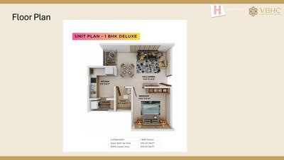 Image of 540 Sq.ft 1 BHK Apartment / Flat for sale in VBHC Heven Of Bliss, Doddabele, Bengaluru for Rs. 5000000
