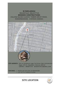 Image of 1350 Sq.ft 3 BHK Apartment / Flat for sale in Woddies Double Heights, Valasaravakkam, Chennai for Rs. 15100000