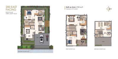 Image of 2255 Sq.ft 4 BHK Duplex for sale in Karthikeya Rock Palms, Dundigal, Hyderabad for Rs. 18000000