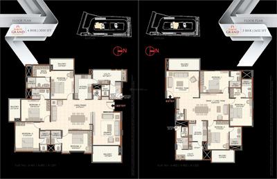 Image of 2669 Sq.ft 3 BHK Apartment / Flat for sale in August Grand by August Ventures, Kaikondrahalli, Bengaluru for Rs. 38500000
