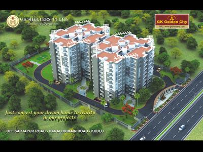 Image of 1500 Sq.ft 3 BHK Apartment / Flat for sale in GK Golden City by G K Shelters, Parappana Agrahara, Bengaluru for Rs. 12200000