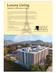 Image of 2297 Sq.ft 3 BHK Apartment / Flat for sale in Pacific Eiffel Homes, Sahastradhara Road, Dehradun for Rs. 21840500