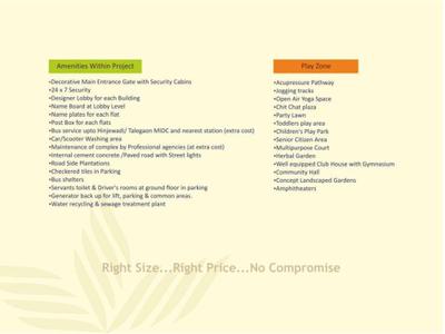 Image of 639 Sq.ft 2 BHK Apartment / Flat for sale in Siddhivinayak Vision Woods 1, Jambhul, Pune for Rs. 2090000