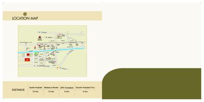 Image of 1265 Sq.ft 2 BHK Apartment / Flat for sale in Royal Heritage, Sector 70, Faridabad for Rs. 6500000