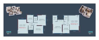 Image of 600 Sq.ft 2 BHK Apartment / Flat for sale in Jadeite Charkop 1 Kaveri CHSL, Kandivali West, Mumbai for Rs. 11000000