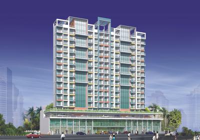 Image of 1225 Sq.ft 2.5 BHK Apartment / Flat for sale in Shree Siddhivinayak Tower, Kopar Khairane, Navi Mumbai for Rs. 21500000