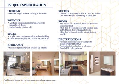 Image of 900 Sq.ft 1 BHK Apartment / Flat for sale in Pushpak Palladium, Kharghar, Navi Mumbai for Rs. 6900000