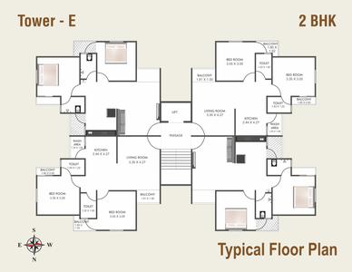 Image of 500 Sq.ft 1 RK Apartment / Flat for sale in Shree Gel Omkar Residency, Koyali, Vadodara for Rs. 1750000