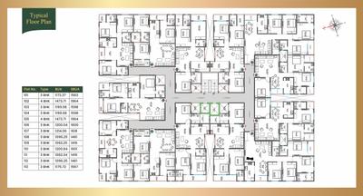Image of 1200 Sq.ft 3 BHK Apartment / Flat for sale in The City Park, Mansarovar, Jaipur for Rs. 5500000