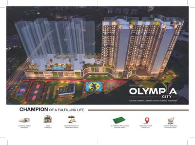 Image of 600 Sq.ft 1 BHK Apartment / Flat for sale in Balaji Olympia City Phase 1, Dombivli East, Thane for Rs. 3000000