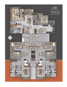 Image of 1600 Sq.ft 3 BHK Apartment / Flat for sale in Shreem Trikuta, Manjalpur, Vadodara for Rs. 6000000