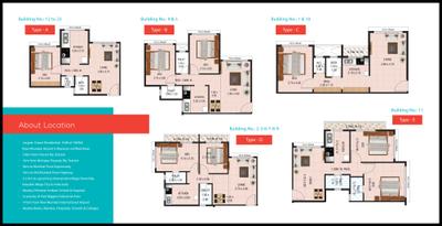Image of 910 Sq.ft 2 BHK Apartment / Flat for sale in Space India Vaastusiddhi Landmark Riverside, Panvel, Navi Mumbai for Rs. 4500000