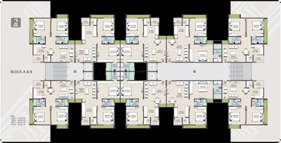 Image of 1116 Sq.ft 2 BHK Apartment / Flat for sale in Suryam Pride, Vastral, Ahmedabad for Rs. 3600000
