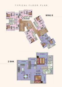 Image of 550 Sq.ft 1 BHK Apartment / Flat for sale in JSB Nakshatra Aarambh, Naigaon East, Naigaon for Rs. 3500000