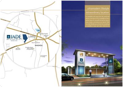 Image of 1270 Sq.ft 3 BHK Apartment / Flat for sale in Dheeraj Jade Residences , Wagholi, Pune for Rs. 7900000