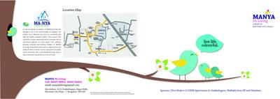 Image of 910 Sq.ft 2 BHK Apartment / Flat for sale in Manya Hi Living, Electronic City, Bengaluru for Rs. 7500000