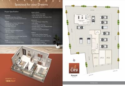 Image of 650 Sq.ft 1 BHK Apartment / Flat for sale in Sara City, Taloja, Navi Mumbai for Rs. 4100000