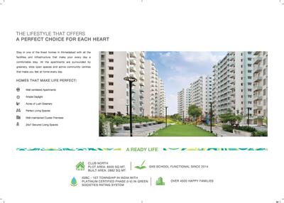 Image of 1080 Sq.ft 2 BHK Apartment / Flat for sale in Godrej Eden G And H, Chandkheda, Ahmedabad for Rs. 5000000