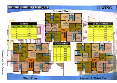 Image of 375 Sq.ft 1 RK Apartment / Flat for sale in Riddhi Siddhi Complex, Bhiwandi, Thane for Rs. 1400000
