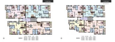 Image of 1139 Sq.ft 2 BHK Apartment / Flat for sale in Colorhomes Castle, Perumbakkam, Chennai for Rs. 5800000