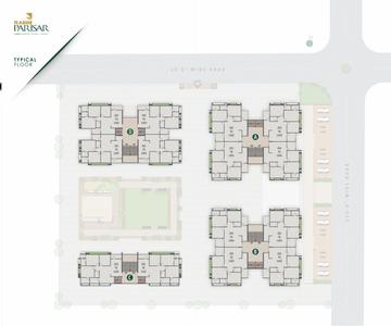 Image of 1728 Sq.ft 3 BHK Apartment / Flat for sale in Shree Hari Radhe Parisar, Hathijan, Ahmedabad for Rs. 5800000