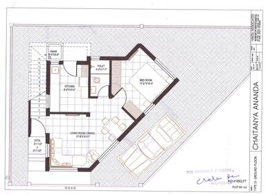 Image of 1200 Sq.ft 3 BHK Independent House for sale in Chaitanya Anand, Jitodia, Anand for Rs. 5100000