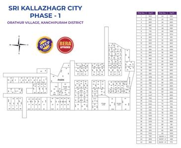 Image of 887 Sq.ft Residential Plot / Land for sale in Sky Sri Kallazhagar City Phase l, Guduvancheri, Chennai for Rs. 2175000