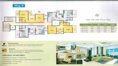 Image of 785 Sq.ft 1.5 BHK Apartment / Flat for sale in Moraya Vedant Heights, Kiwale, Pune for Rs. 6000000