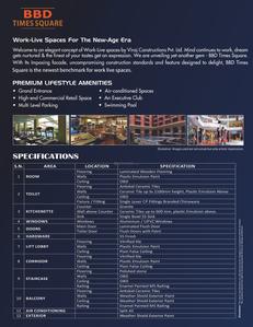 Viraj Bbd Times Square Studio Apartment And Commercial Spa Brochure 4