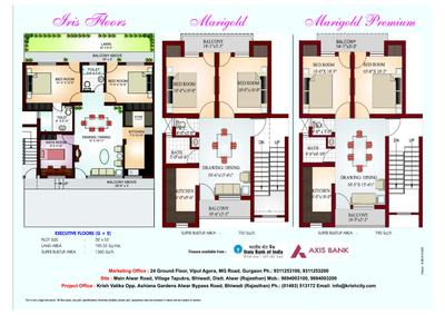 Image of 800 Sq.ft 2 BHK Apartment / Flat for sale in Krrish City, Tapukara, Bhiwadi for Rs. 2345000
